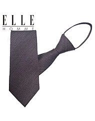 [ELLE HOMME] 엘르옴므 실크 지퍼/자동 넥타이-와이드헤링본 브라운 8cm