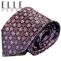 [ELLE HOMME] 엘르옴므 크리스탈 실크넥타이 - 마치 핑크 8cm