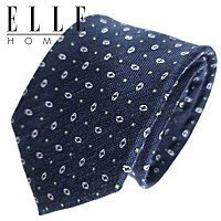 [ELLE HOMME] 엘르옴므 실크넥타이 - 샐몬 네이비 8cm