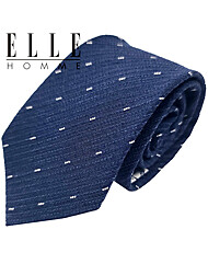 [ELLE HOMME] 엘르옴므 실크 넥타이 - 푸르미 네이비 7.5cm