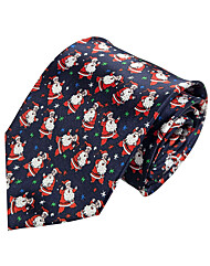 [ELLE HOMME] 엘르옴므 패션넥타이-크리스마스 댄싱산타 네이비 9cm