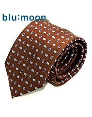 [blu:moon] 블루문넥타이 - 워터드롭 브라운 8cm