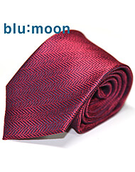 [blu:moon] 블루문넥타이 - 와이드폴링본 와인 8cm
