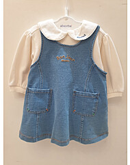 키키 데님점퍼스커트 세트 AZ525110