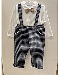 엠버 체크 멜빵 상하(보타이) HZ721206