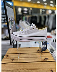 컨버스 척테일러 올스타 리프트 플랫폼 화이트 남여공용 로우탑 캔버스화 560251C