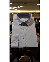 PJDS3966..33도트프린트숏카라슬림핏긴팔