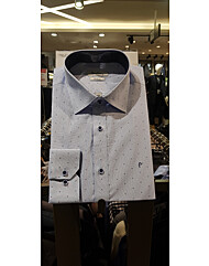 PJDS3994.33선염체크프린트긴팔슬림핏