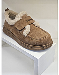 바바라 BBH557  스웨이드 컴포트 퍼 스니커즈