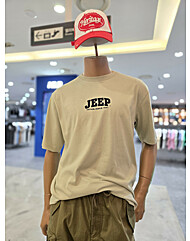 지프 자동차 발포프린트 반팔 티셔츠 JQ2TSU110