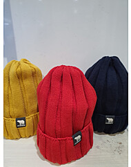 KO0GCU802  키즈 큰 골지  비니