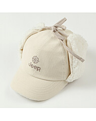 코듀로이 이어플랩캡 KO0GCU612 베이지 그레이