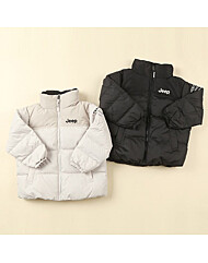 키즈 반넥 ICONIC 푸퍼 점퍼 KM4JPU493 블랙 베이지 2