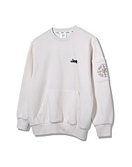 소매 나침반 포켓 기모 맨투맨 KO4TSU851 3색상