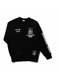 프린트 맨투맨 KM1TSU823 블랙 아이보리 2색상