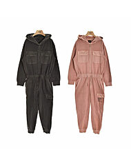 여아용 미니쮸리 집업 오버롤 KM3OPF807 핑크 다크그레이 2색상