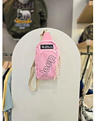 지프키즈 테두리 지프 슬링백 KN0GAU503 핑크