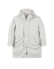 경량오리털 아이보리 후드사파리다운점퍼 m-hcjp57iv