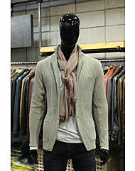 이태리직수입 빈티지패치 베이지골지 면니트자켓 f-anjk50be