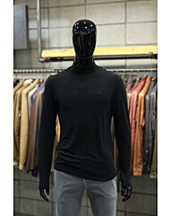 소프트스판 반폴라티 7COLOR 슬림핏 자수터틀넥티 d-atee64