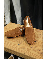 소가죽스웨이드 보트로퍼타입 브라운드라이빙슈즈 m-ifo06br