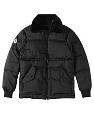 인조밍크카라 슬림핏 에코패딩점퍼 m-icjp54bk