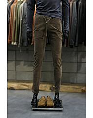 이태리직수입 가먼트다잉브라운 스트링밴딩 코듀로이팬츠 f-hcpt53br