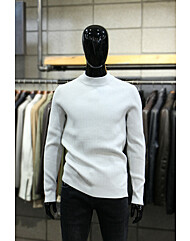 소프트터치 슬림핏골지 모크넥니트 m-anit60gr