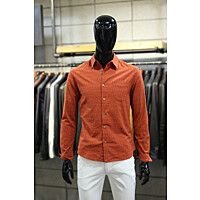 워시드코튼 슬림핏 레드도트셔츠 d-gcsh59red