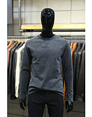 차콜스티치로고 슬림핏 기모티셔츠 d-gtee61ch