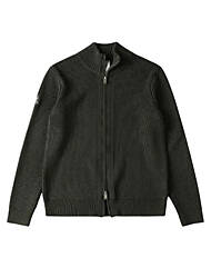 슬림핏골지 카키집업니트가디건 m-gnit51ka