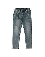 소프트스판 워싱스크레치 크롭데님진 m-gjean58bl