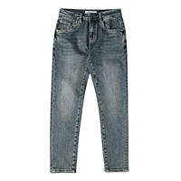 소프트스판 워싱스크레치 크롭데님진 m-gjean58bl