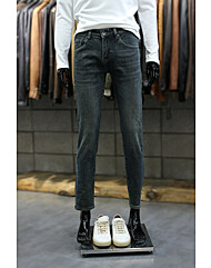 기모스판 중청워시드 로고데님진 m-gjean74bl