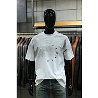 오버핏 화이트그레이빈티지워싱 로고반팔티 m-qtee21gr
