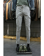 워시드빈티지 2COLOR 스트링밴딩 면스판카고팬츠 m-qcpt21