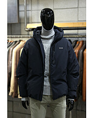 드랍숄더릴렉스핏 덕다운 네이비후드파카 m-qcjp51na