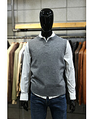 오픈슬릿넷 레귤러핏 그레이니트베스트 m-qnit63gr