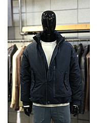 드랍숄더릴렉스핏 사이드집업 하이넥오리털점퍼 m-qcjp52na