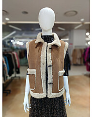 르니앤맥코이 아웃포켓 페이크 양털 무스탕 베스트MM12MV007