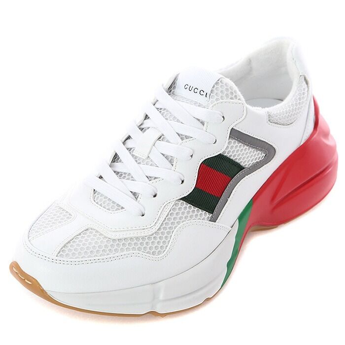 구찌 삼선라이닝 컬러 오버솔 라이톤 스니 