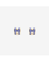[명품]에르메스 미니 팝아슈 H 이어링 귀걸이 골드 라일락 H608002F 11 H608002F11