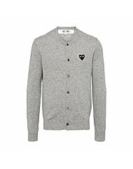[명품] 24FW 꼼데가르송 블랙 하트 와펜 가디건 그레이 AX N023 051 2