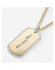 [명품]디올 Christian Dior Couture 플레이트 펜던트 목걸이 N2504HOMMTD300