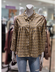 소고 꽃무늬 면블라우스AJ3BA10