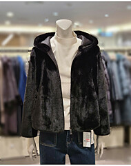 소고 페이크퍼 후두집업점퍼 TJ4FA12