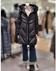 소고 폭스퍼후드 구스다운패딩코트TJ4FA04