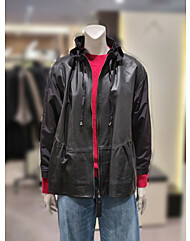 소고 양가죽배색 솜패딩재킷 TI4FA31