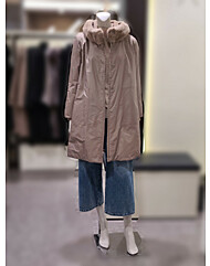 소고 밍크워머넥 토끼털 트리밍하프코트TI4FA07