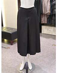 소고 허리밴딩 핀턱 와이드 7부바지AK3XA10